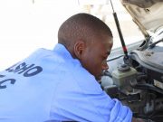 Aadan Cabdi Maaliki, mid ka mid ah Ardayda ka qalin jabisay Xarunta Bulsho Technical and Vocational Training Center ee Muqdisho, June illaa November 2020.