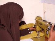 Ruqiyo Cabdulqaadir Maxamed, mid ka mid ah Ardayda wax ka baraneysa Xarunta Bulsho Technical and Vocational Training Center ee Marko, January illaa June 2021.