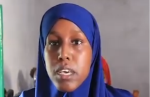 Habiba Abdulkadir Nor, is one of the Students studying at the Bulsho Technical and Vocational Training Center in Merca. #PeaceandProsperity