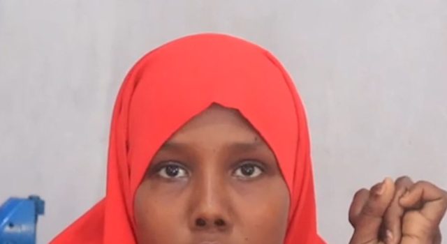 Fartuun Cabdulqaadir Nuur, is one of the Students studying at the Bulsho Technical and Vocational Training Center in Merca